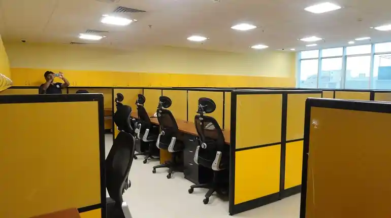 yellow office concept