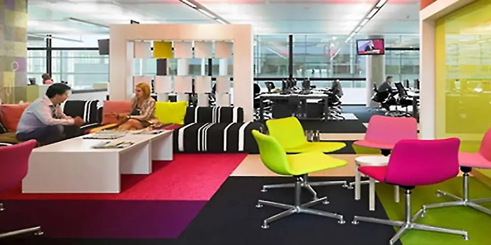 how transform office workspace color